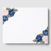 フローラブルーピンク愛の記憶の葬儀の写真 ゲストブック (裏面)