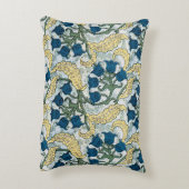 フローラブルーフラワーズリリーバレーリピーター アクセントクッション (裏面(縦))