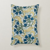 フローラブルーフラワーズリリーバレーリピーター アクセントクッション (正面(垂直))