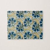 フローラブルーフラワーズリリーバレーリピーター ジグソーパズル (横)