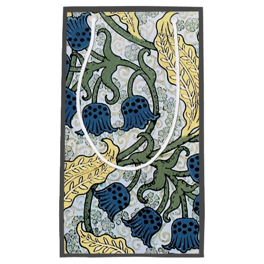 フローラブルーフラワーズリリーバレーリピーター スモールペーパーバッグ (正面)