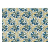 フローラブルーフラワーズリリーバレーリピーター テーブルクロス (正面(横))