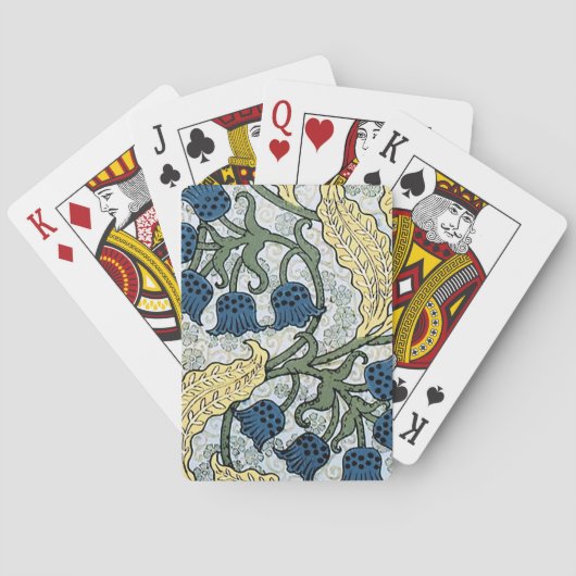 フローラブルーフラワーズリリーバレーリピーター トランプ (裏面)