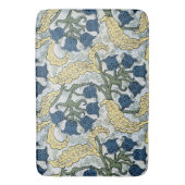 フローラブルーフラワーズリリーバレーリピーター バスマット (正面縦)