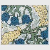 フローラブルーフラワーズリリーバレーリピーター ラッピングペーパー (フラット)