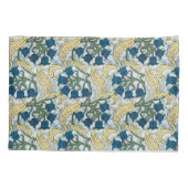 フローラブルーフラワーズリリーバレーリピーター 枕カバー (裏面)