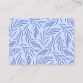 フローラブルーフランスのおむつラッフルシャワー エンクロージャーカード (裏面)