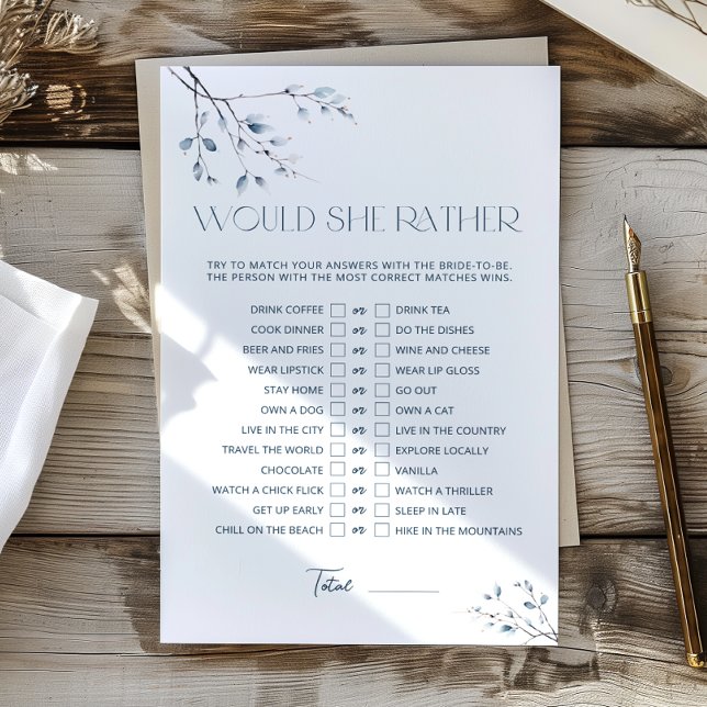 フローラブルーブライダルシャワーは彼女はむしろゲームだろう (クリエイターアップロード済み)