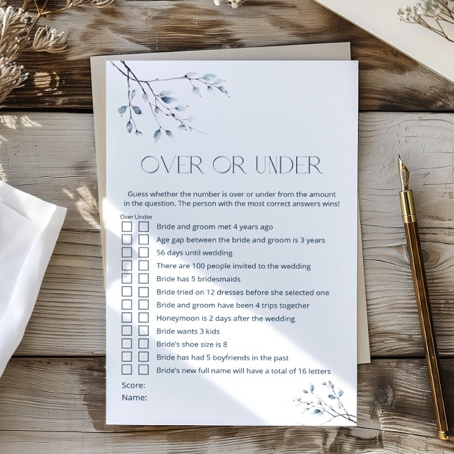 フローラブルーブライダルシャワーオーバーまたはゲーム中 (クリエイターアップロード済み)