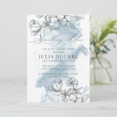 フローラブルーブライダルシャワー 招待状 (スタンド正面)