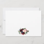 フローラブルーブルゴーニュ金ゴールド保存日 セーブザデート (裏面)