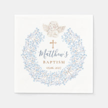 フローラブルーベビーエンジェルクロス