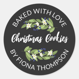 フローラブルーベリー焼いたの小枝と恋 ラウンドシール