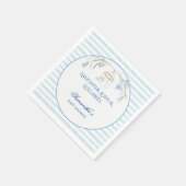 フローラブルーベル移動天空の男の子の赤ちゃんシャワー スタンダードカクテルナプキン (角)