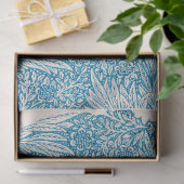 フローラブルーマリゴールドEphemeraデコップパターン 薄葉紙 (ギフト)