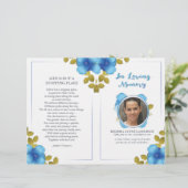 フローラブルーメモリアルまたは葬儀プログラム (スタンド正面)