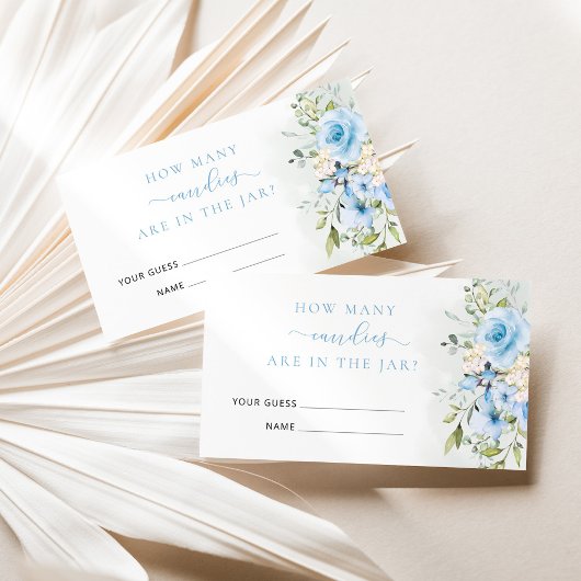 フローラブルーユーカリはキャンディーの数を推測する エンクロージャーカード