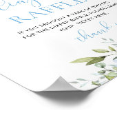 フローラブルーユーカリ葉おむつラッフル ポスター (角)