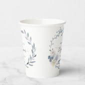 フローラブルーリースバプテスマ紙カップ 紙コップ (左)