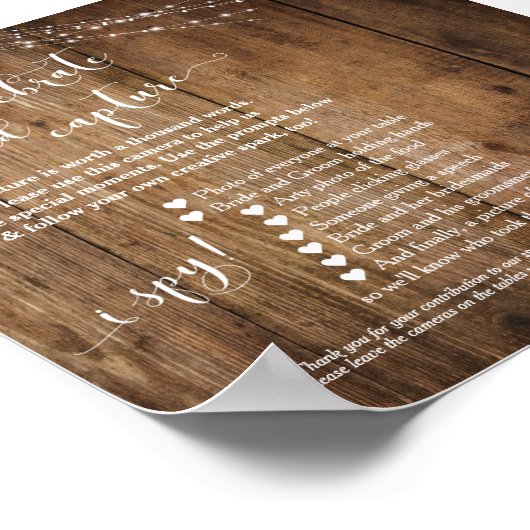 フローラブルー使い捨てカメラの指示記号 ポスター (角)