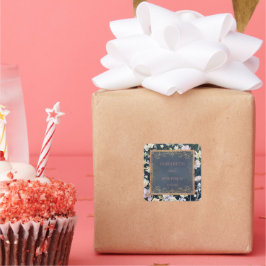 フローラブルー庭園の結婚式 スクエアシール