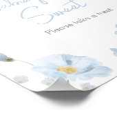 フローラブルー春ベビーの開花ベビーは甘い ポスター (角)