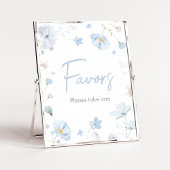 フローラブルー春ベビーの開花BabyShower Pavies ポスター