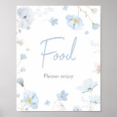 フローラブルー春ベビーイン開花ベビーシャワー食品 ポスター (正面)