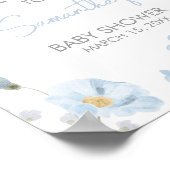 フローラブルー春ベビーイン開花歓迎 ポスター (角)