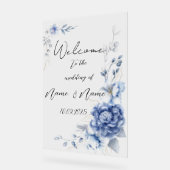 フローラブルー結婚アクリル徴候 アクリルサイン (傾斜)