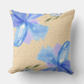 フローラブルー装飾用クッション クッション (正面)