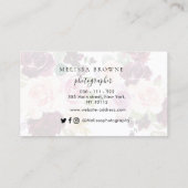 フローラブルー·バーグーニスタイリッシュング写真 名刺 (裏面)