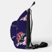 フローラブルー/名前プリントカットソーバッグ スリングバッグ (右)