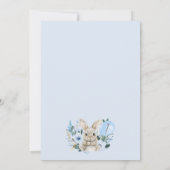 フローラブルーSome Bunnyが1歳の誕生日を迎える 招待状 (裏面)