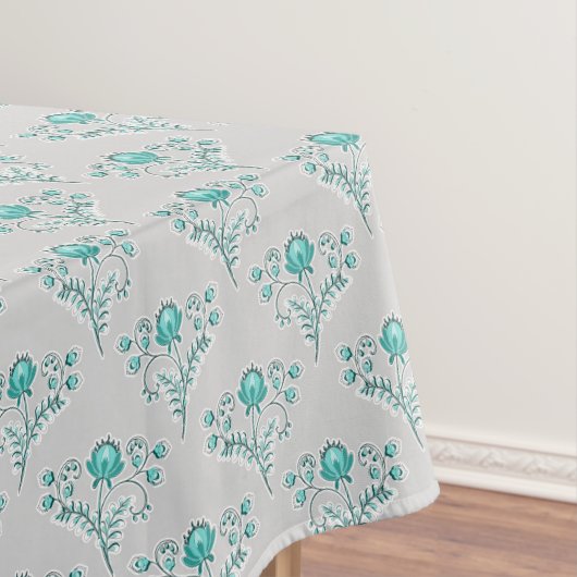 フローラブロックプリント。 テーブルクロス (インサイチュ)