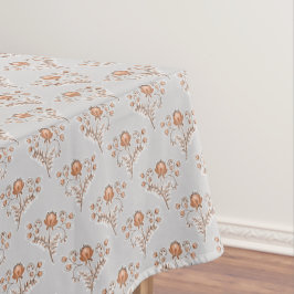 フローラブロックプリント。 テーブルクロス