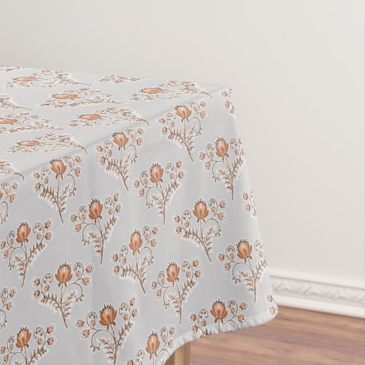 フローラブロックプリント。 テーブルクロス (インサイチュ)