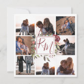 フローラブロックモノグラムブルゴーニュフローラ数々の写真 セーブザデート (正面)