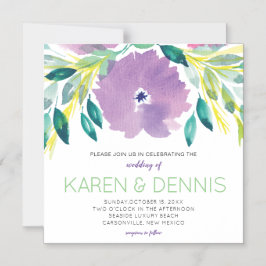 フローラブロッサム結婚式招待状薄い磁気 マグネット招待状