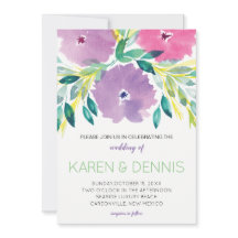 フローラブロッサム結婚式招待状
