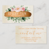 フローラブロ魅力的ンズ移動式スプレータン 名刺 (正面/裏面)