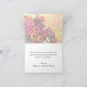 フローラブーカラフルケオレンジ/イエローデザイン サンキューカード (内部)