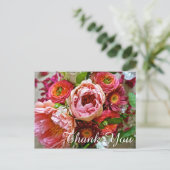 フローラブーケありがとうはがき ポストカード (スタンド正面)