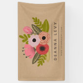 フローラブーケのビジネスのプロモーションのバナー記号 横断幕 (縦)