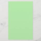 フローラブーケを淡い緑の文房具に 便箋 (裏面)