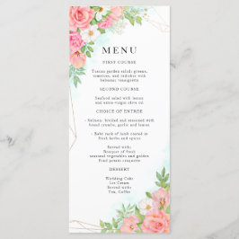 フローラブーケウォーターカラーピンクローズ結婚ズ メニュー