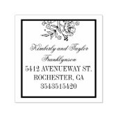 フローラブーケエレガントな結婚式 セルフインキングスタンプ (デザイン)