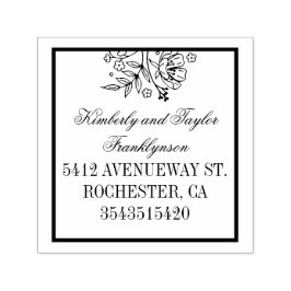 フローラブーケエレガントな結婚式 セルフインキングスタンプ