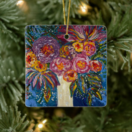 フローラブーケオーナメント セラミックオーナメント