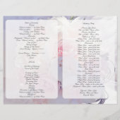 フローラブーケクリスチャンカトリック結婚式 プログラム (裏面)